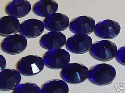 72 pcs. 20ss COBALT BLUE HOTFIX European Rhinestones